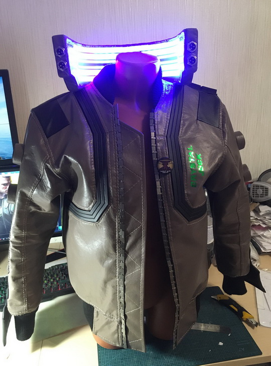 Cyberpunk shop led jacket